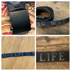 Modern Life Is War BELT Black webbed belt, military belt, skater belt, h…